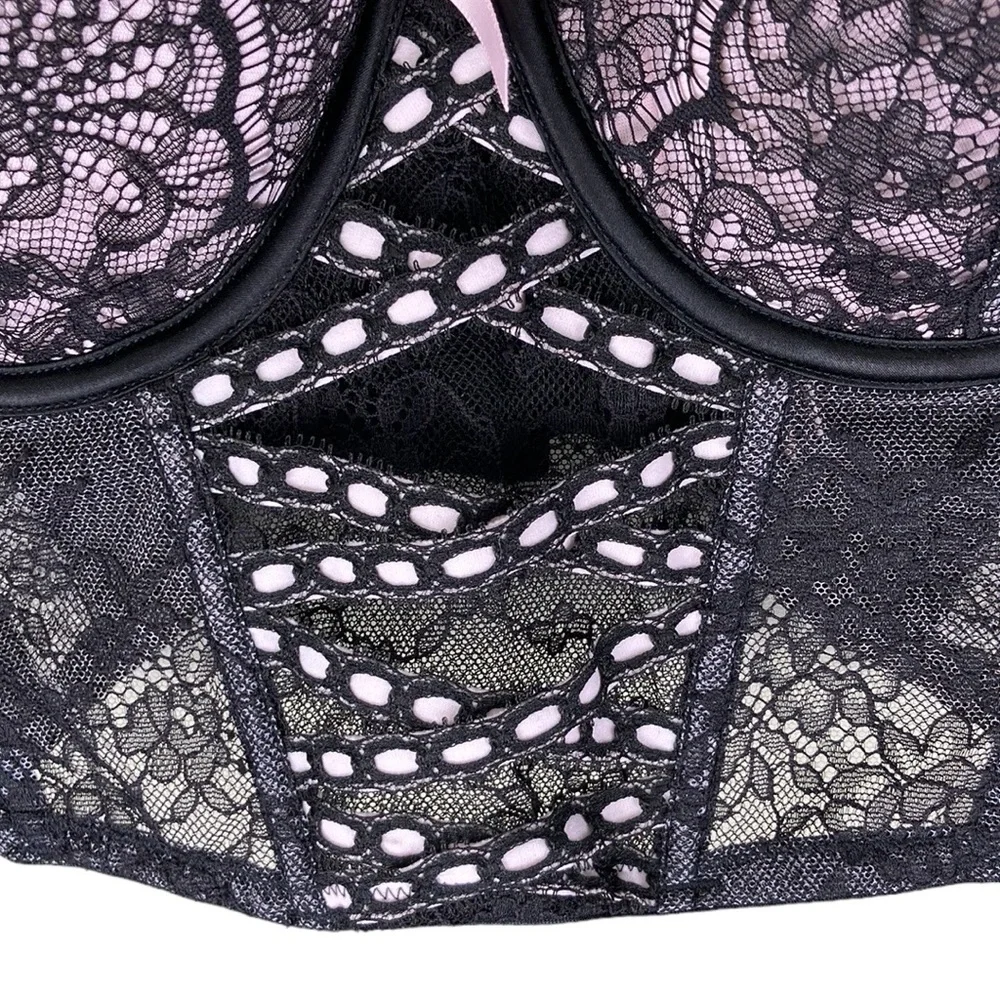 Victoria's Secret Corset Bra DD Lace Dream Angels Lined Demi - Picture 5 of 11